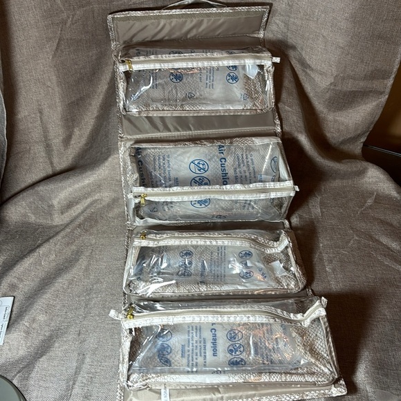 Joy Mangano Python Large Better Beauty Case 4 Storage Accessories Case Organizer - Picture 7 of 9